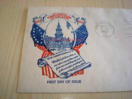 U.S. Constitution 1787-1937 USA ensipäiväkuori FDC