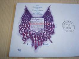 Constitution 1987 USA FDC ensipäiväkuori