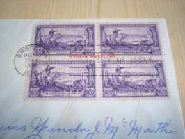 Battle of Brooklyn 1951 USA FDC ensipäiväkuori neljällä postimerkillä