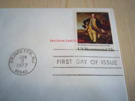 Battle of Princeton George Washington 1977 USA FDC ensipäiväkuori