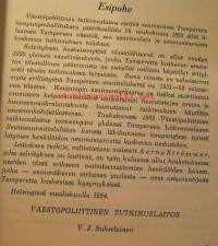 Tampereenväestö,sen asunto-olot ja asunnontarve