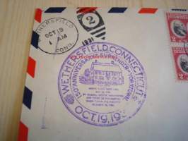 Yorktown 1931 USA ensipäiväkuori FDC neljällä postimerkillä