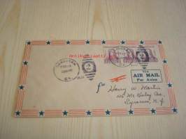 Kenraali Oglethorpe 1933 USA ensipäiväkuori FDC kahdella postimerkillä