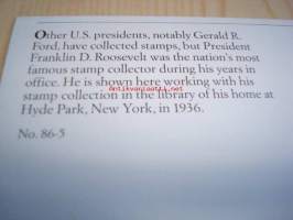 Postimerkkien keräily Stamp Collecting  1986 USA ensipäiväpostikortti Presidentti Gerald R. Ford