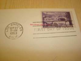 50th Anniversary of the Truckers Association 1903-1953 USA ensipäiväkuori FDC