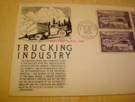 50th Anniversary of the Truckers Association 1903-1953 USA ensipäiväkuori FDC