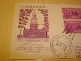U.S. Constitution 1937 USA ensipäiväkuori