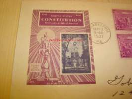 U.S. Constitution 1937 USA ensipäiväkuori