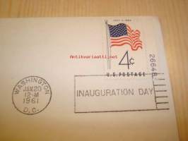 Presidentti John F. Kennedy Inauguration 1961 USA ensipäiväkuori