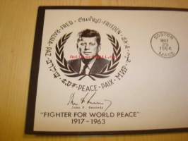 Presidentti John F. Kennedy 1964 USA ensipäiväkuori