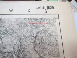 Karjalan kannas (Viipuri) - sota-ajan &quot;pikakartta&quot; lehti 1529 -kartta