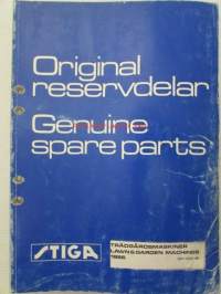 Stiga Genuine Spare Parts / Original reservdelar Trädgårdmaskiner Lawn &amp; Garden Machines 1986 8211-3403-86 -varaosaluettelo