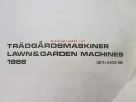 Stiga Genuine Spare Parts / Original reservdelar Trädgårdmaskiner Lawn &amp; Garden Machines 1986 8211-3403-86 -varaosaluettelo