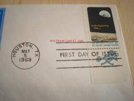 Apollo 8 Mission 1969 USA ensipäiväkuori FDC