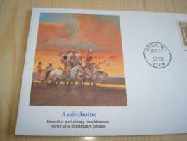 American Indian Assiniboine 1990 USA ensipäiväkuori FDC