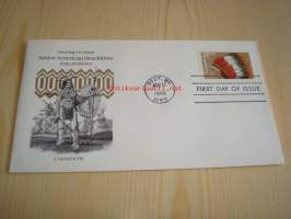 American Indian Comanche 1990 USA ensipäiväkuori FDC