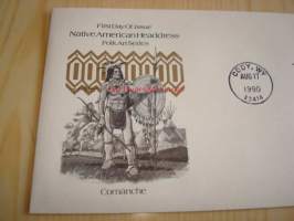 American Indian Comanche 1990 USA ensipäiväkuori FDC