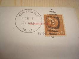 Cruiser U.S.S. Atlanta Launching 1944 USA ensipäiväkuori FDC, WWII, 2. maailmansota