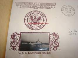 U.S.S. Lionfish 1953 USA ensipäiväkuori FDC