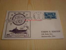 U.S.S. Missouri, U.S.S. Thomas E. Fraser (leima) 1947 USA ensipäiväkuori FDC