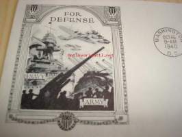 National Defence, Army and Navy, 1940 USA ensipäiväkuori, WWII, 2. maailmansota
