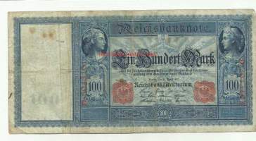 Saksa 100 markkaa 1910 seteli