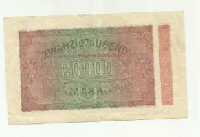 Saksa 20 000 markkaa 1923 seteli
