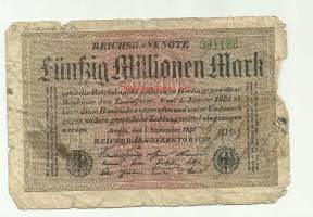 Saksa 50 000 000 markkaa 1923 seteli