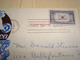 2. maailmansota, miehitetyt valtiot: Korea, 1944, USA ensipäiväkuori, WWII, Overrun Country.