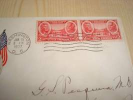 Honor Cover, Heroes of the American Army, Jackson &amp; Scott, 1937, USA ensipäiväkuori