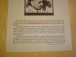 Henry Ford, Post on Bulletin Board, 1968, USA, Ford Motor Company, Model T Ford.