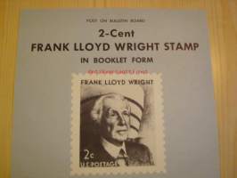 Frank Lloyd Wright, Post on Bulletin Board, 1967, USA.