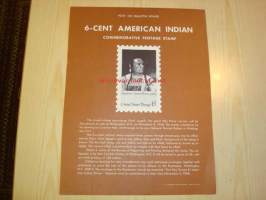 American Indian, intiaanipäällikkö Joseph, Post on Bulletin Board, 1968, USA.