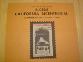 California Bicentennial, Post on Bulletin Board, 1969, USA.