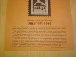 California Bicentennial, Post on Bulletin Board, 1969, USA.