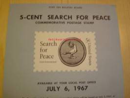 Lions International, Search for Peace, Post on Bulletin Board, 1967, USA.