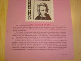 Presidentti Andrew Jackson, Post on Bulletin Board, 1967, USA.