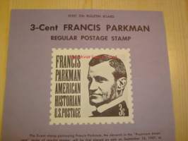 Francis Parkman, Post on Bulletin Board, 1967, USA.