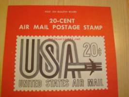 Air Mail, Post on Bulletin Board, 1968, USA.