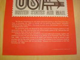 Air Mail, Post on Bulletin Board, 1968, USA.