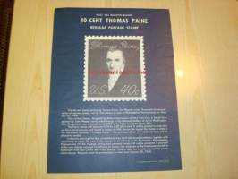 Thomas Paine, Post on Bulletin Board, 1968, USA, kirjoittanut pamfletin: Common Sense.