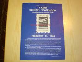 Illinois Statehood, Post on Bulletin Board, 1968, USA.