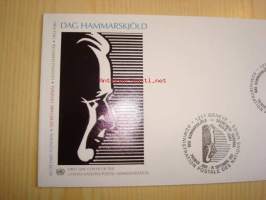 YK Pääsihteeri Dag Hammarskjöld, 2001, USA, ensipäiväkuori, FDC.