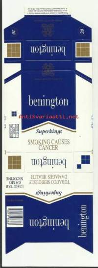 Benington Superkings    -  käyttämätön koottava tupakka-aski toimitus kirjeenä