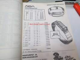 Autotarvikkeita - Tarvikekeskus Oy -kansiollinen erilaisia autorvikeluetteloita