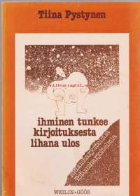 Ihminen tunkee kirjoituksesta lihana ulos