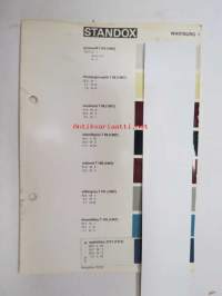 Wartburg värimallit 1 sivu Standox värimalleja 1970