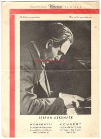 Stefan Askenase konserttijuliste