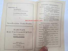 Kymenlaakson kolmannet kirkolliset laulujuhlat - Haminassa 21 ja 22 p:nä kesäkuuta 1930 - käsiohjelma