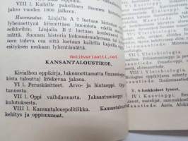 Asepalveluksessa olevien oppikouluopinnot ja ylioppilastutkinto - Asemiesten opintokirjasarja I